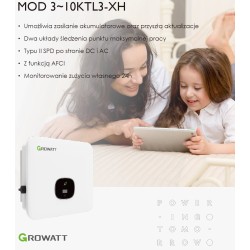 GROWATT MOD 10000 TL3-XH WiFi/LAN AFCI HYBRID